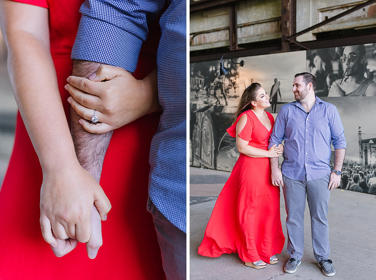 NJ wedding photographer, new jersey wedding photographer, spring engagement session, nj engagement photographer, new jersey engagement photographer, beach engagement session, asbury park convention center, asbury park boardwalk, engagement photo shoot, engaged, where to take engagement photos, asbury park engagement session