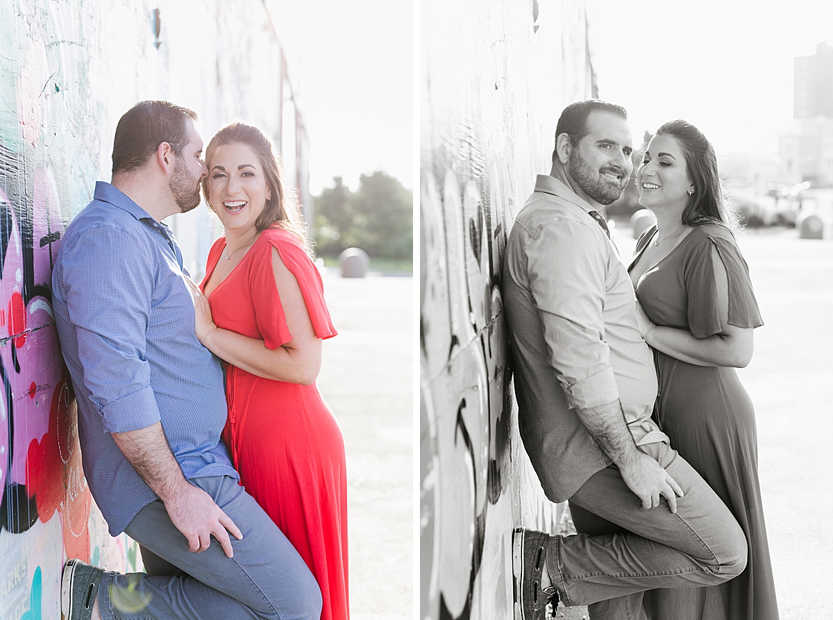 NJ wedding photographer, new jersey wedding photographer, spring engagement session, nj engagement photographer, new jersey engagement photographer, beach engagement session, asbury park convention center, asbury park boardwalk, engagement photo shoot, engaged, where to take engagement photos, asbury park engagement session