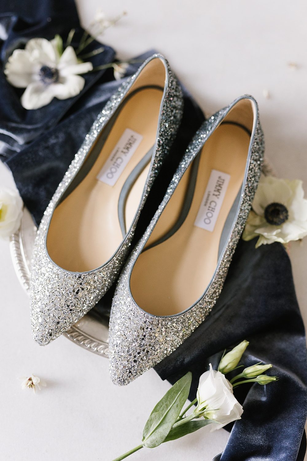 NJ wedding photographer, new jersey wedding photographer, Central New Jersey, South Jersey, Pennsylvania Wedding photographer, PA wedding photographer, Philadelphia wedding photographer, The Rockleigh, bridal portraits, bridal details, Jimmy Choo shoes, Jimmy Choo flats, Jimmy Choo glitter ballet flats