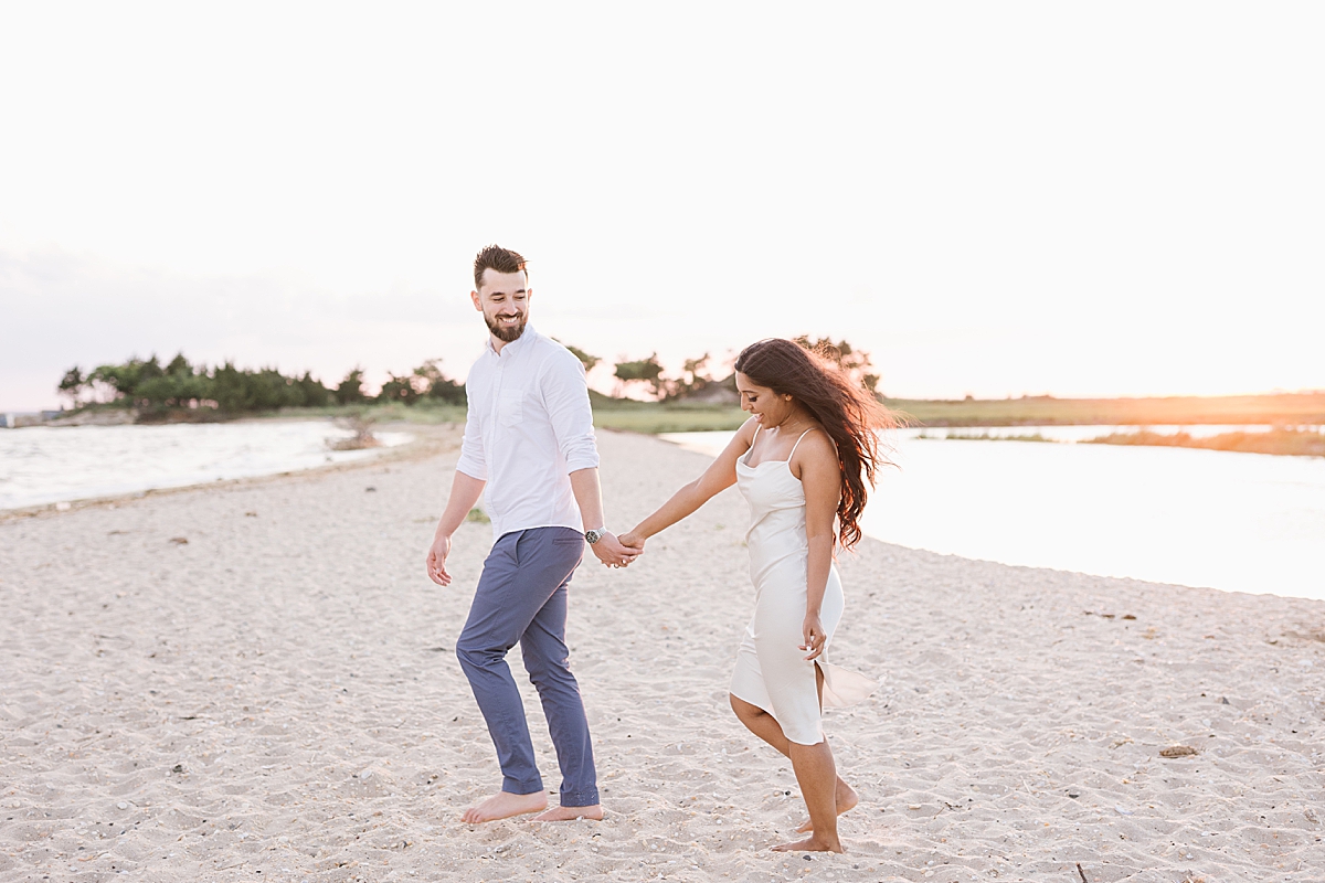 new jersey wedding photographer, spring engagement session, summer engagement session, new jersey engagement photographer, beach engagement session, engagement photo shoot, engaged, where to take engagement photos, Sandy Hook Beach engagement session, Atlantic Highlands